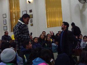 Workshop at Escuela Secundaria Margarita Maza de Juarez in Saltillo