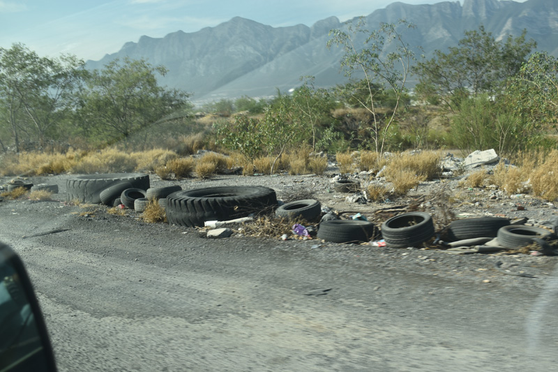 he roads of Santa Catarina are often full of tires, where water gets accumulated during rain, setting off a number of water-borne diseases