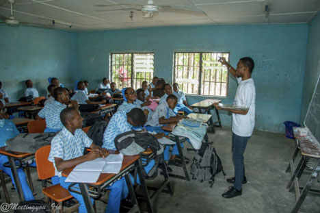 Sustainable Development Goals being introduced to students at the workshop