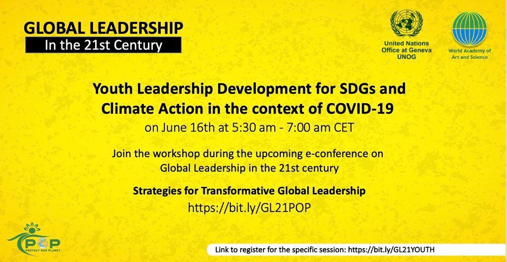 Youth Leadership Development for SDGs and Climate Action in the Context of COVID-19