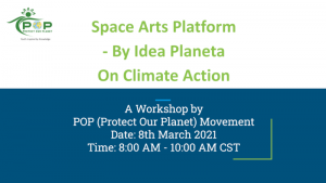 Workshop on Climate Action at Space Arts Platform with Idea Planeta