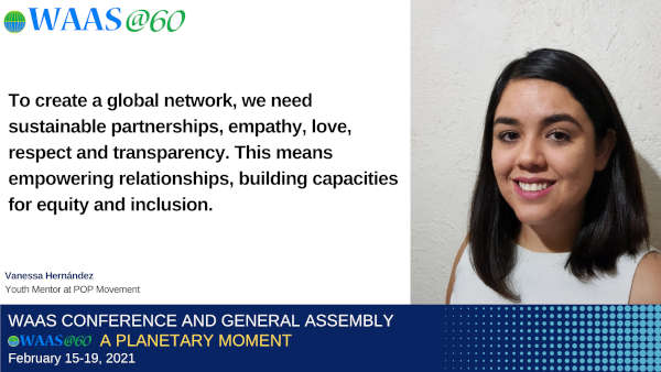 Youth Mentor Vanessa Hernández at WAAS@60 Conference