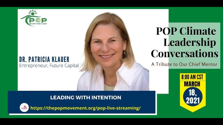 Leading with Intention — Dr. Patricia Klauer in POP Climate Leadership Conversations