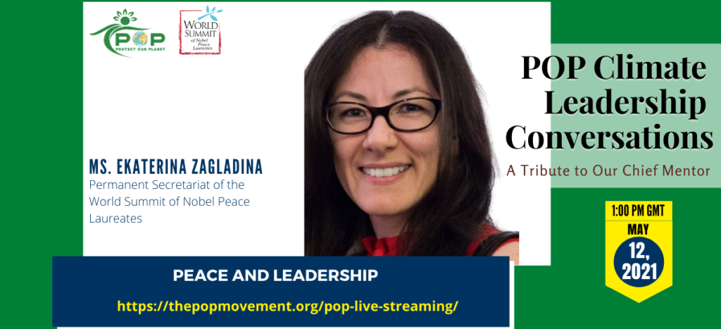 Peace and leadership – Ms. Ekaterina Zagladina in POP Climate ...