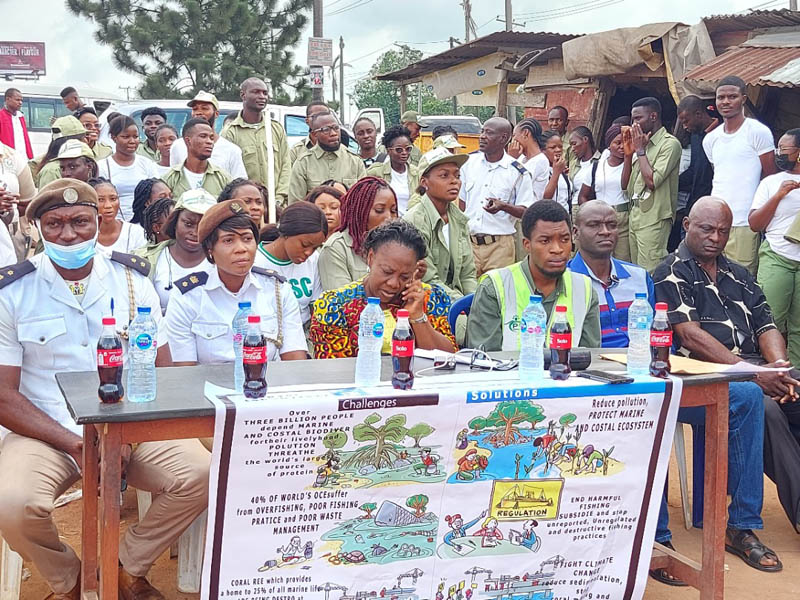 A demonstration with the NYSC state coordinator and other stakeholders in Edo state