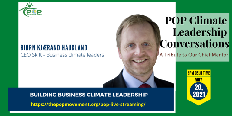 Business Climate Leaders: Bjørn Kjærand Haugland in POP Climate Leadership Conversations