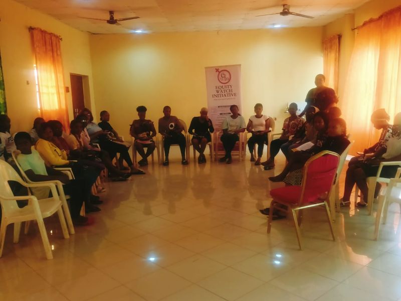 20 June- E-WIN cloth pad workshop,- Equity Watch Initiative, Nigeria